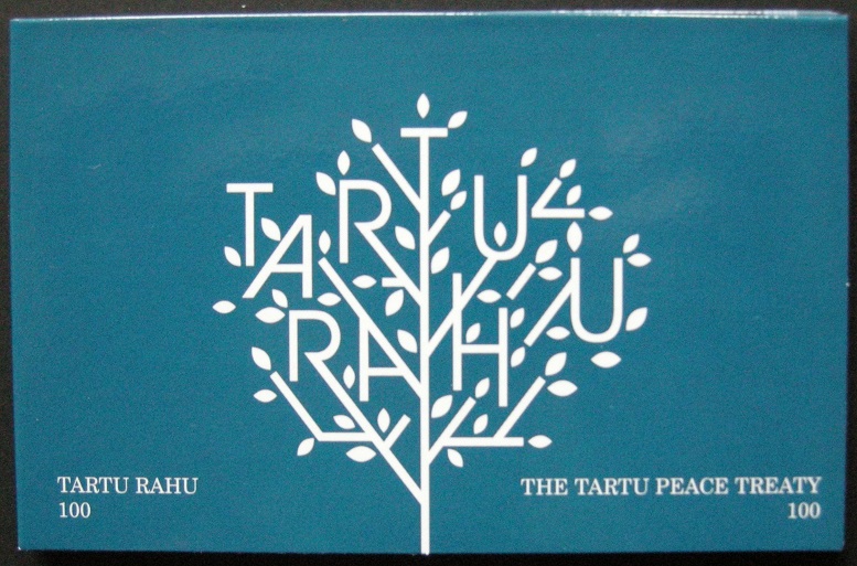 (afbeelding voor) 2 Euromunt Estland 2020 Vredesverdrag van Tartu coincard